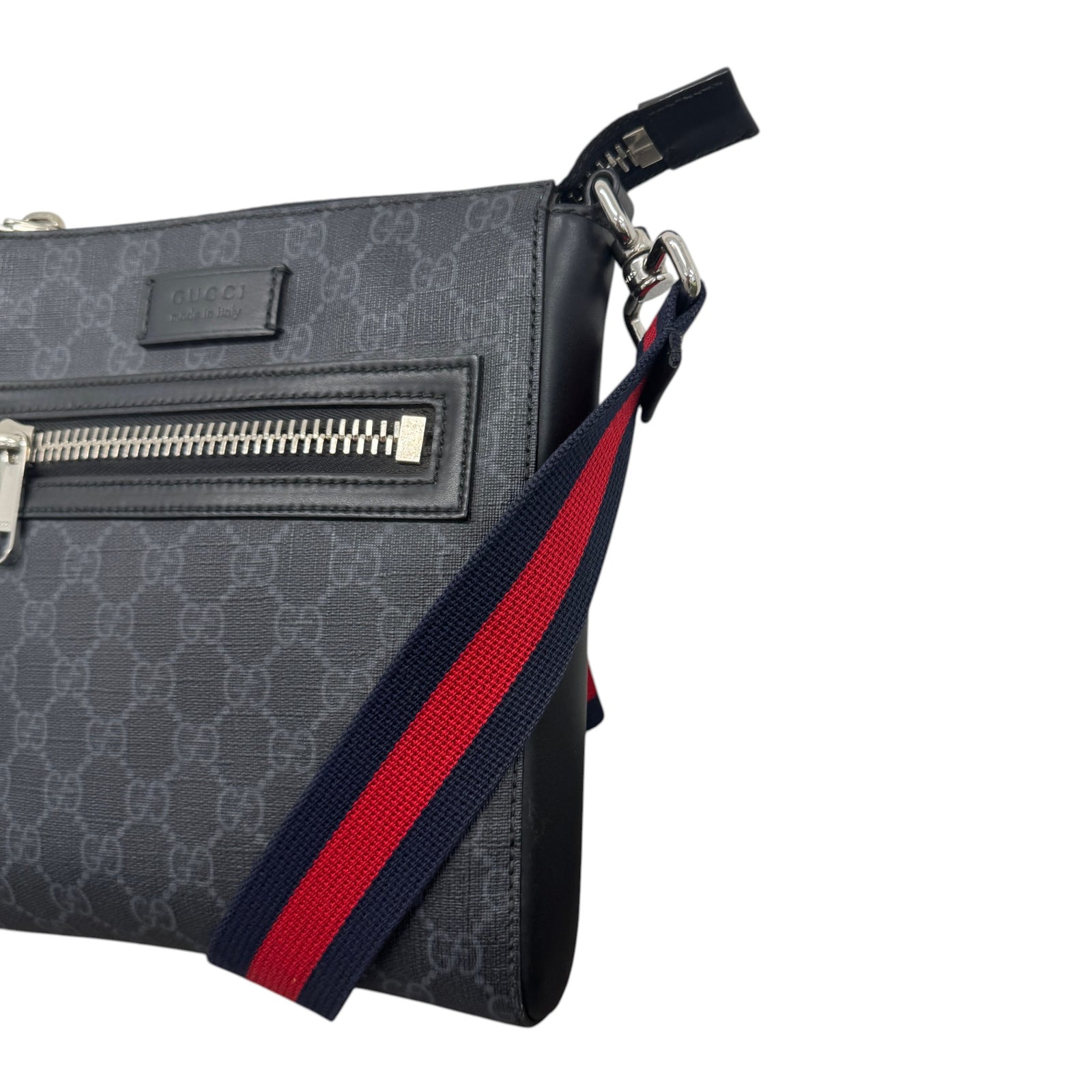 Men's Gg Supreme Messenger Bag Black - Photo 4