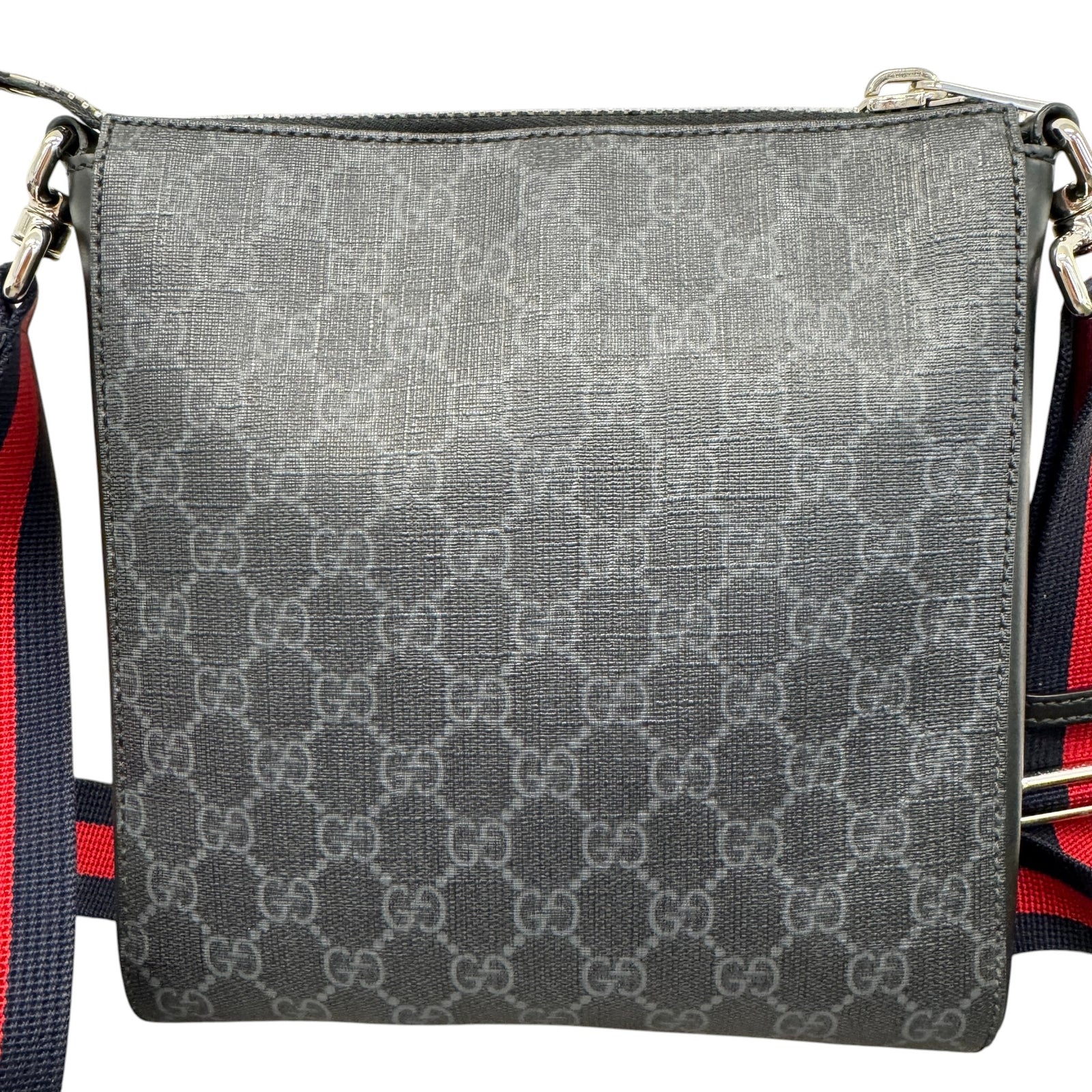 Men's Gg Supreme Messenger Bag Black - Photo 3