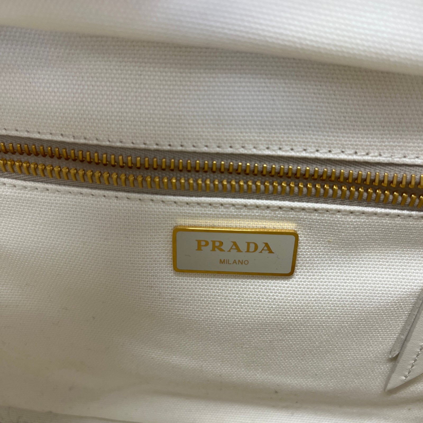 Women's Medium Wicker Linen Blend Plaque Logo Handbag Beige - Photo 12