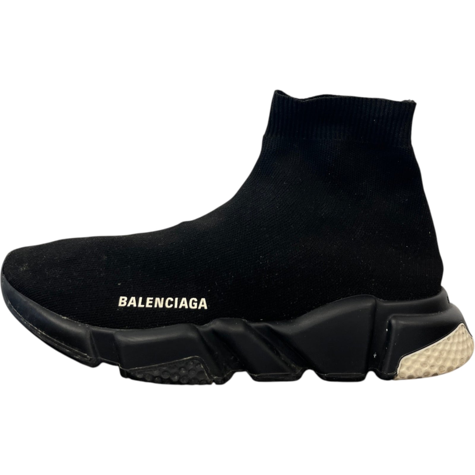 Men's Sock Runners High Trainers Black Size EU 41 / UK 7 - Photo 5