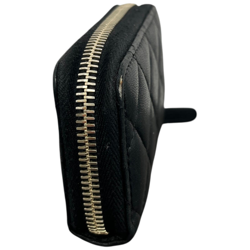 Women's CC Lambskin Quilted Coin Purse Black