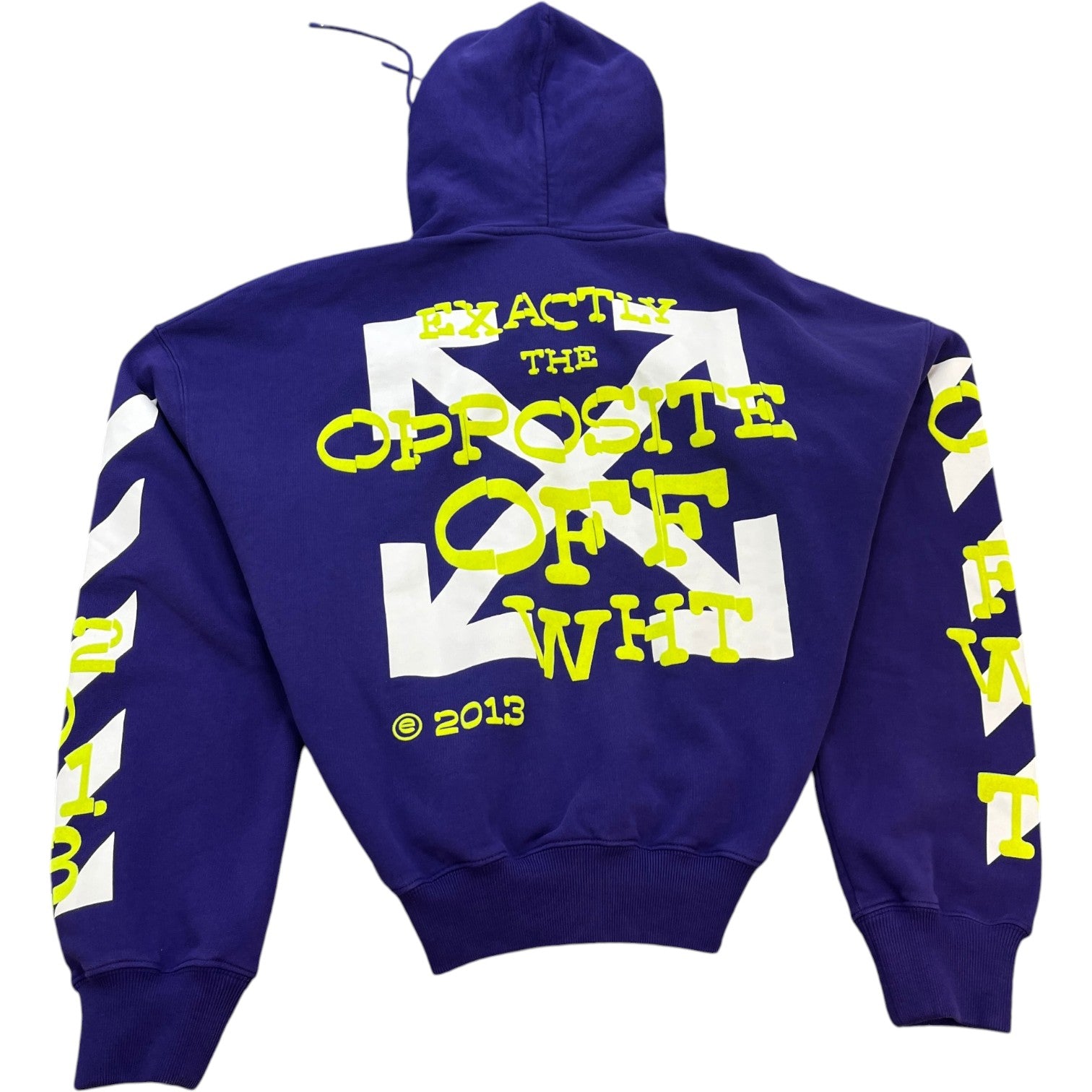 Men's Opposite Arrow Boxy Hoodie Purple Size M - Photo 2