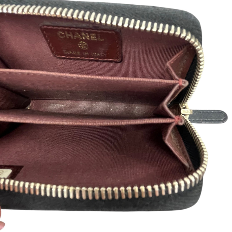 Women's CC Lambskin Quilted Coin Purse Black
