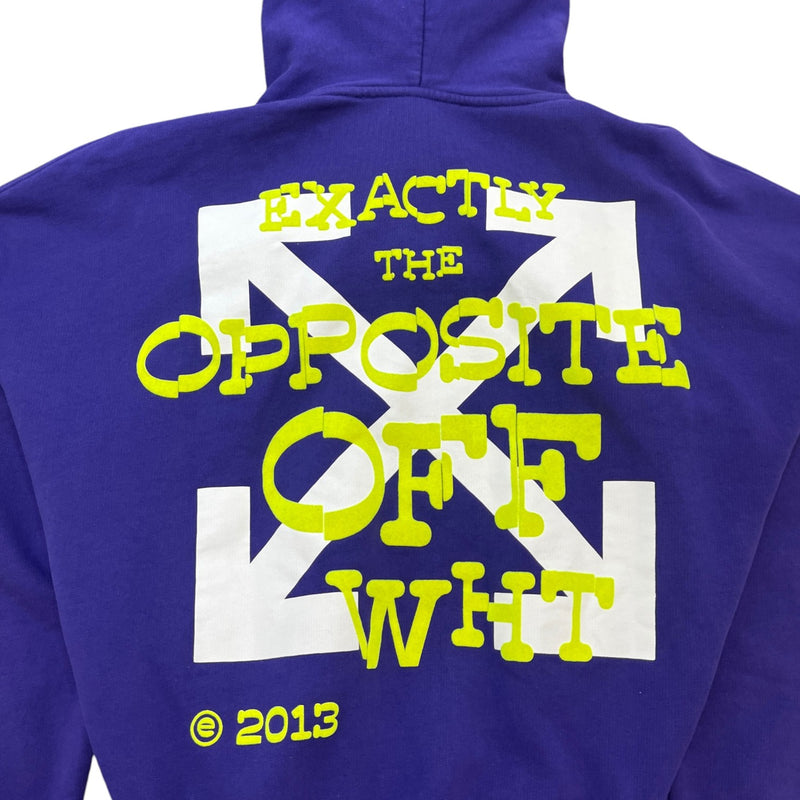 Men's Opposite Arrow Boxy Hoodie Purple Size M