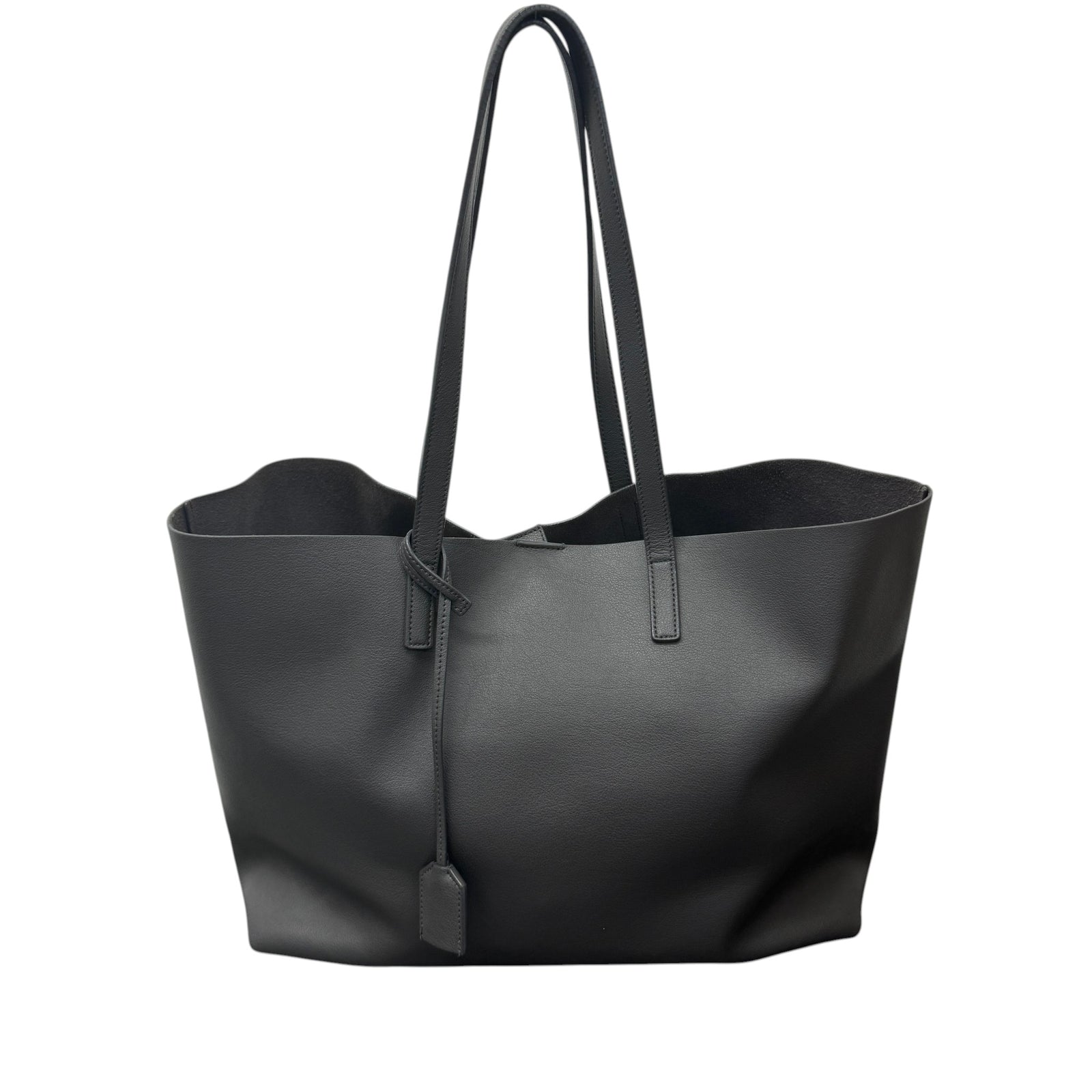 Women's East/West Leather Tote Handbag Grey - Photo 1