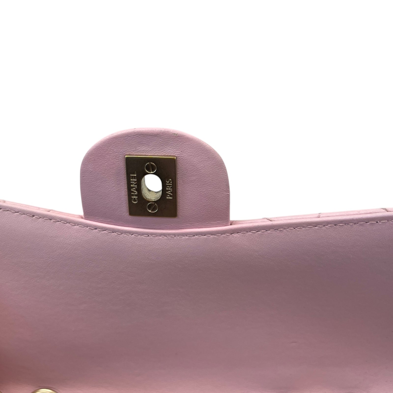 Women's Mini Lambskin Mademoiselle Chic Flap Handbag Pink - Photo 12