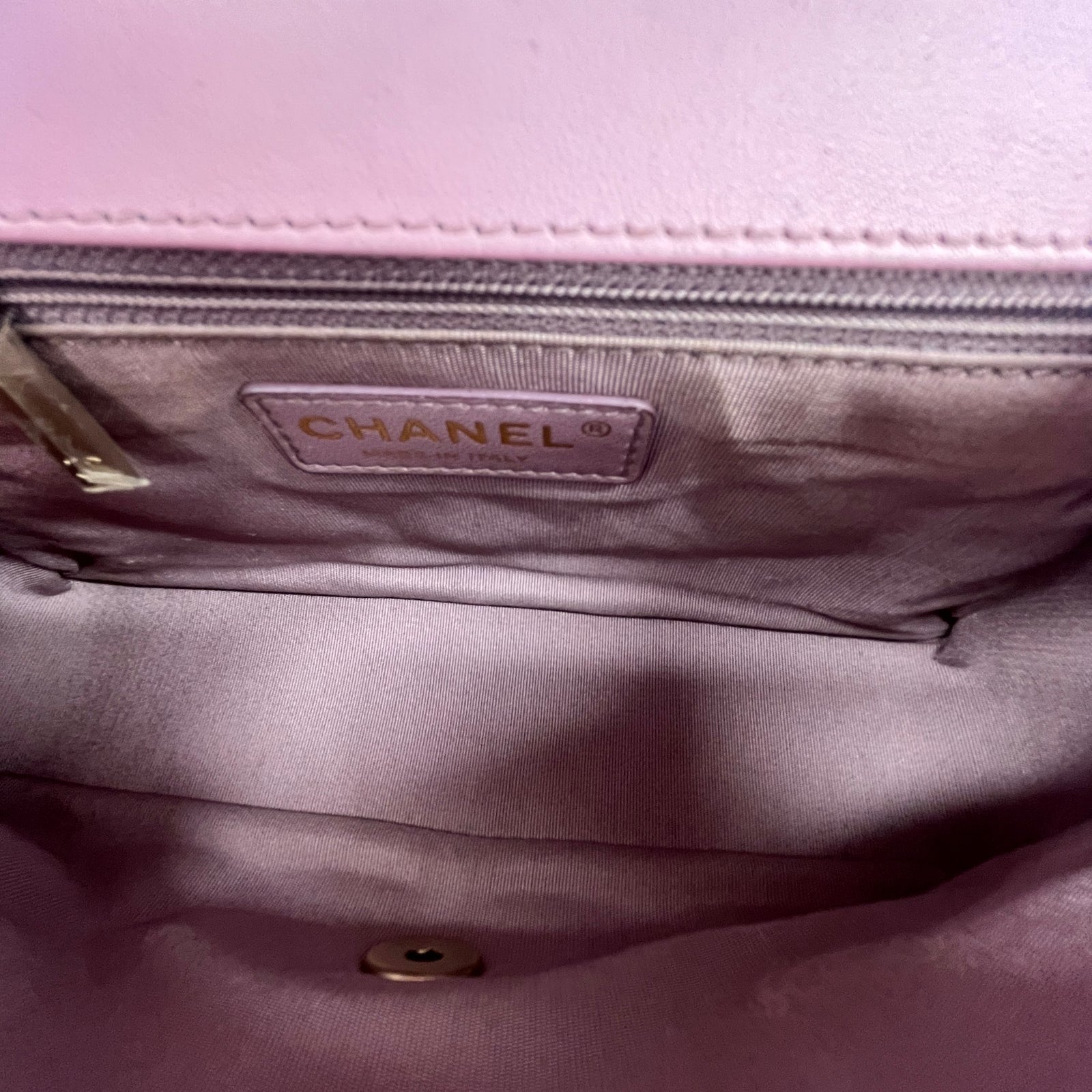 Women's Mini Lambskin Mademoiselle Chic Flap Handbag Pink - Photo 14