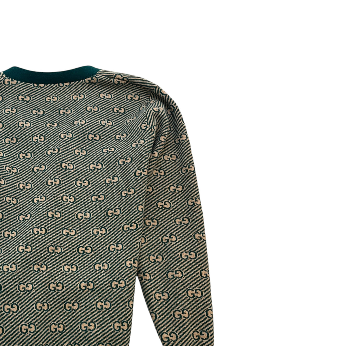 Men's GG Supreme Cardigan Green Size M - Photo 4