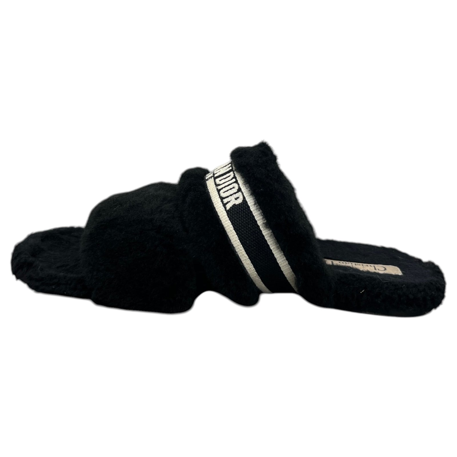 Women's Dway Shearling Slides Black Size UK 3.5 / EU 36.5 - Photo 2