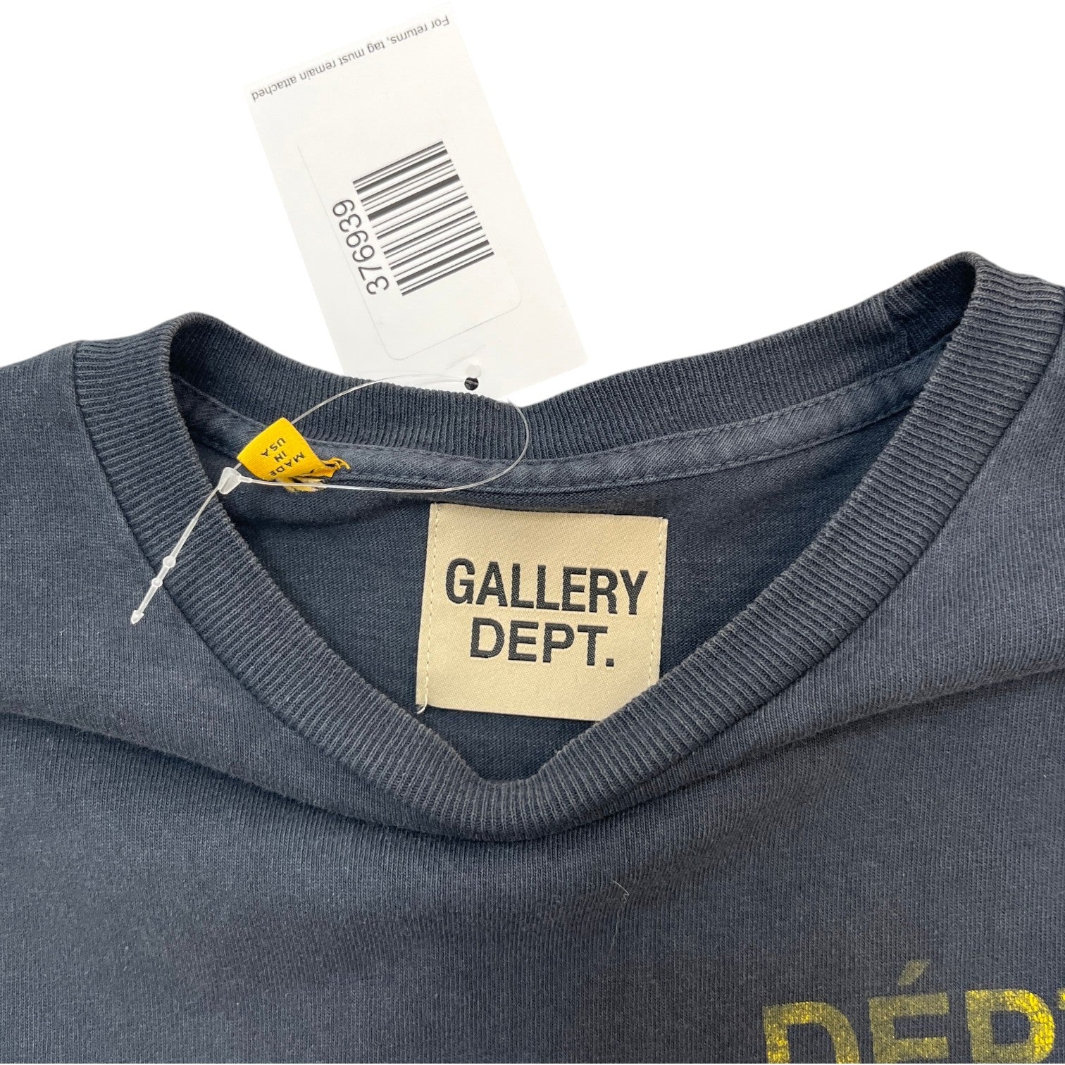 Men's Logo Print Top Navy Size XS - Photo 6