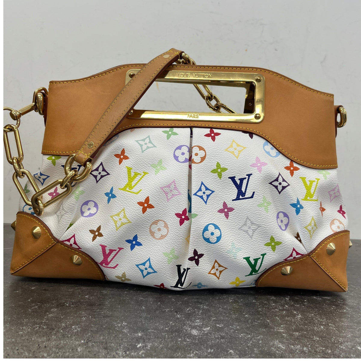 Women's Monogram Multicolore Judy MM Handbag White - Photo 11