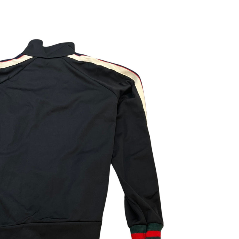 Men's Web Stripe Track Jacket Black Size M