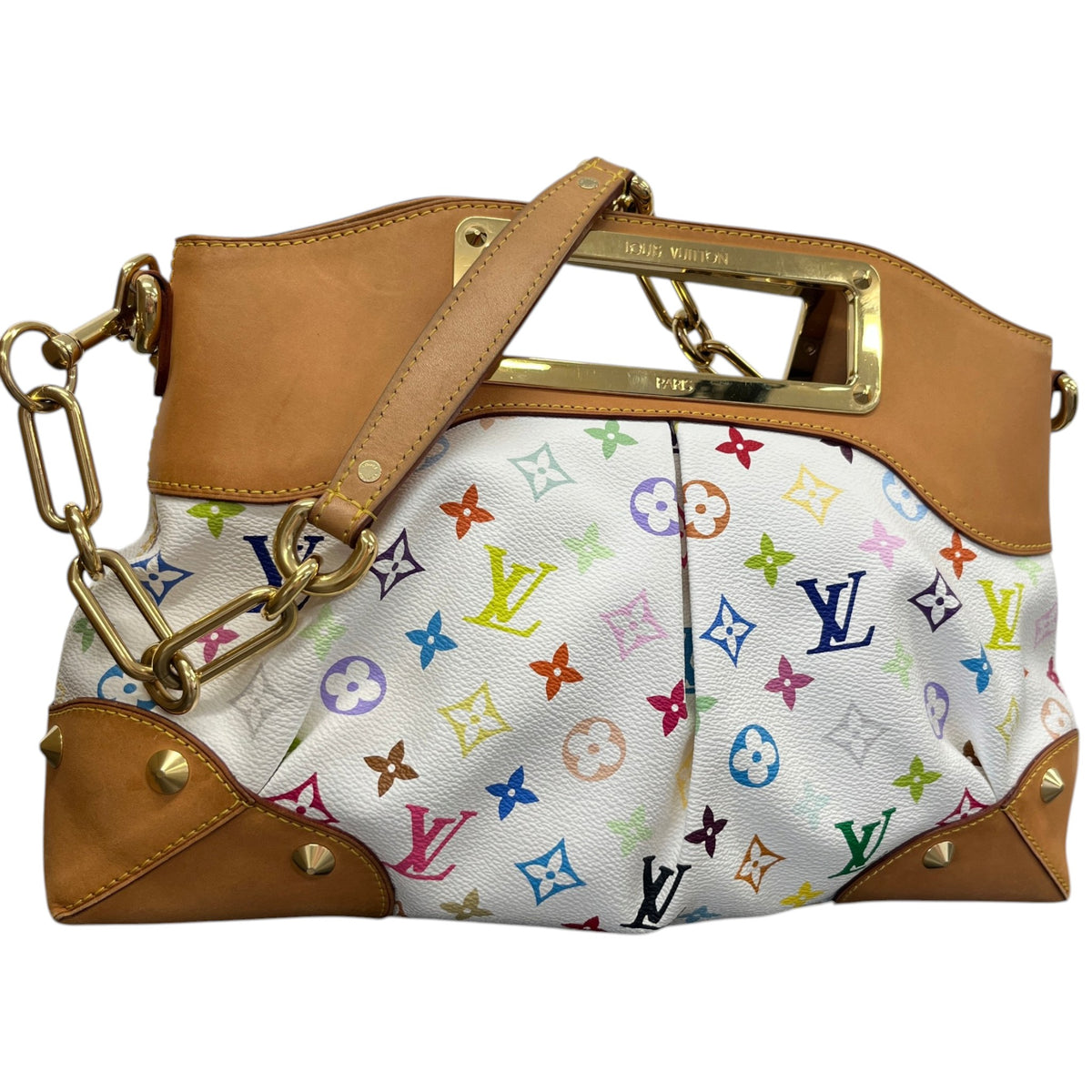 Women's Monogram Multicolore Judy MM Handbag White - Photo 4