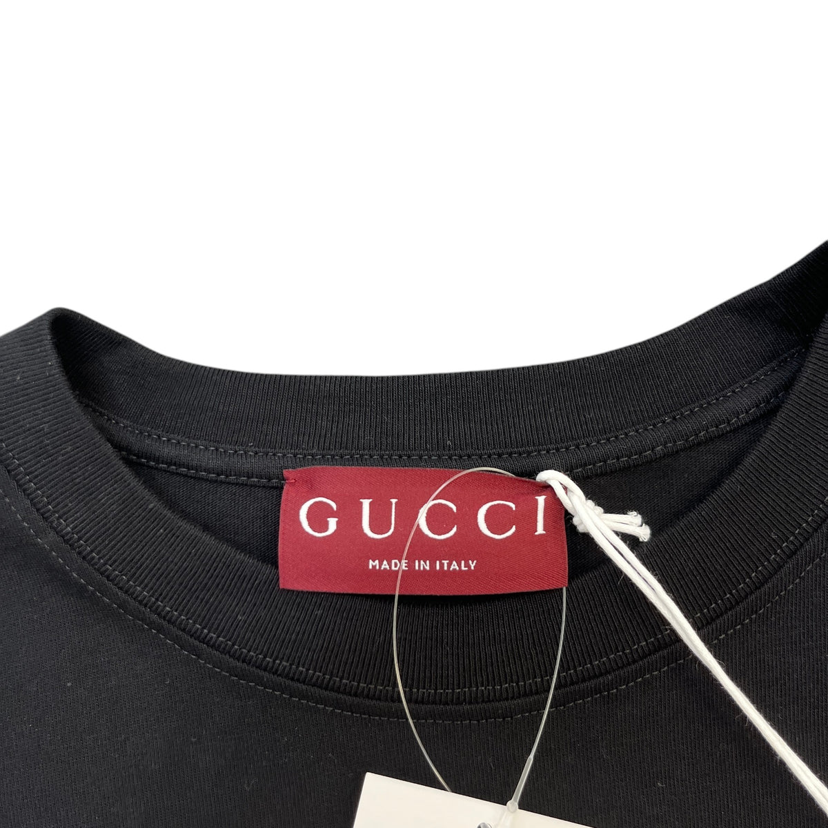 Men's Embroidered Logo Long Sleeve T-Shirt Black Size M - Photo 5