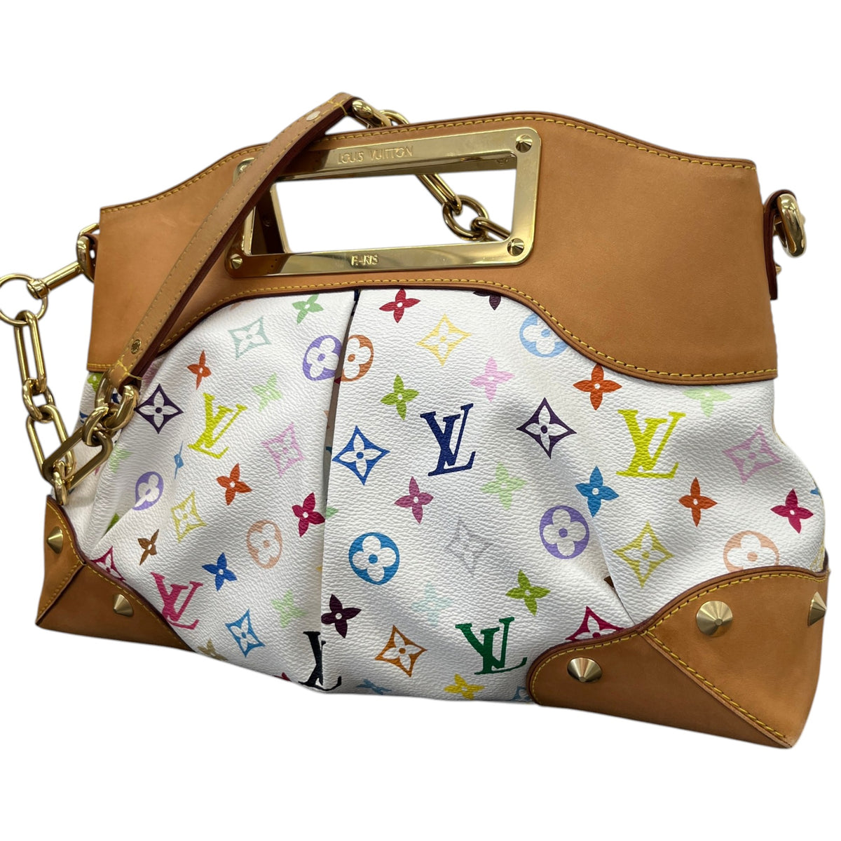 Women's Monogram Multicolore Judy MM Handbag White - Photo 5