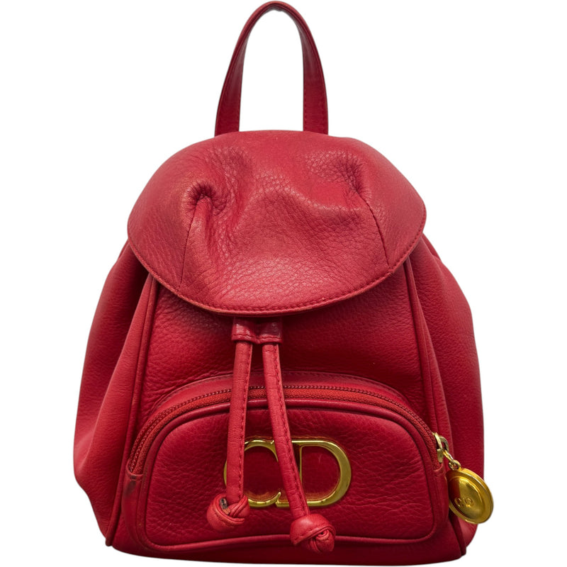 Women's CD Logo Mini Backpack Red
