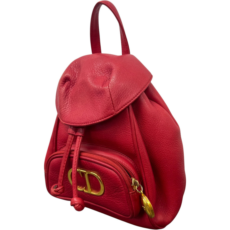 Women's CD Logo Mini Backpack Red