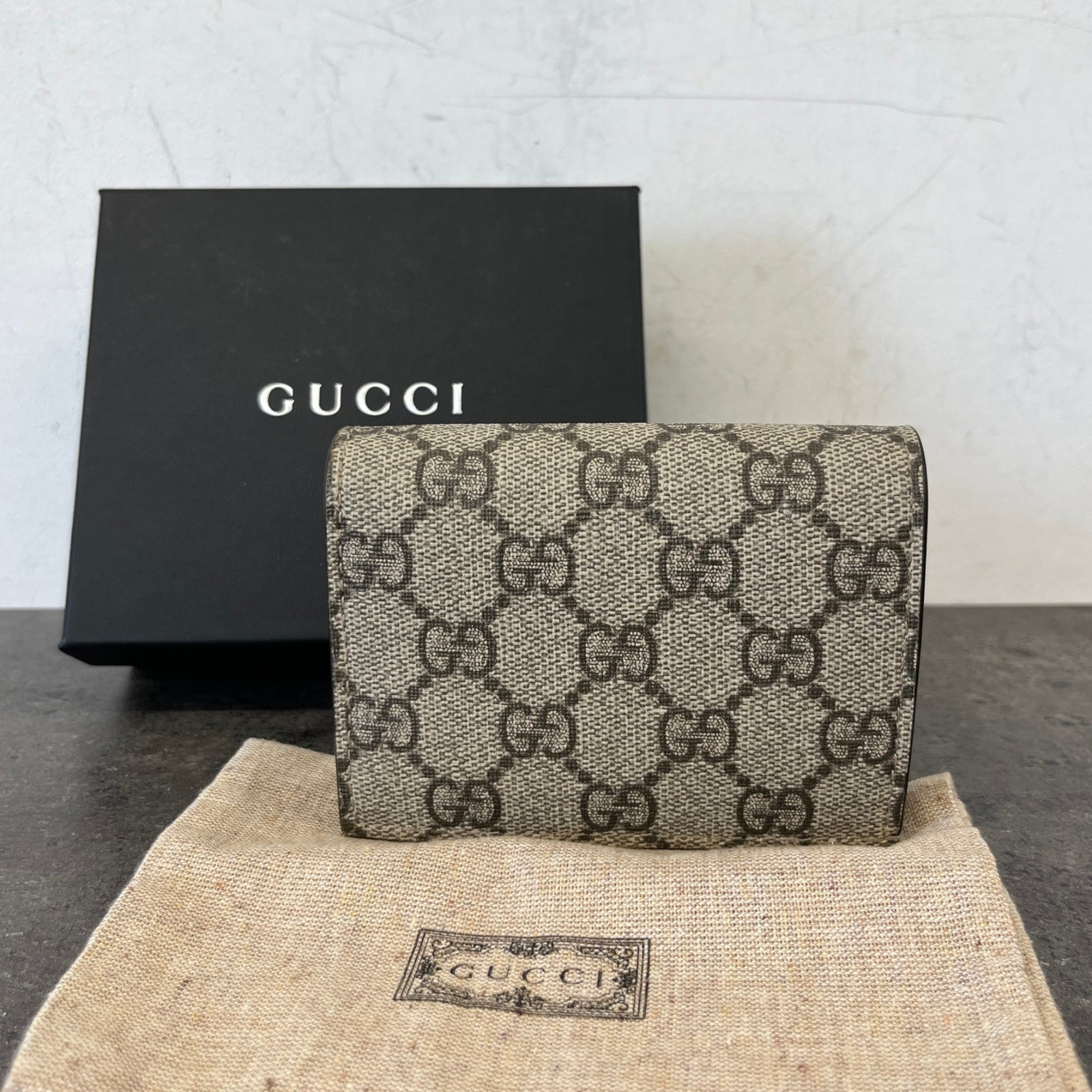 Women's Gg Supreme Wallet Beige - Photo 13