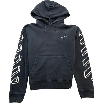 Men's Marker Arrow Print Hoodie Black Size M