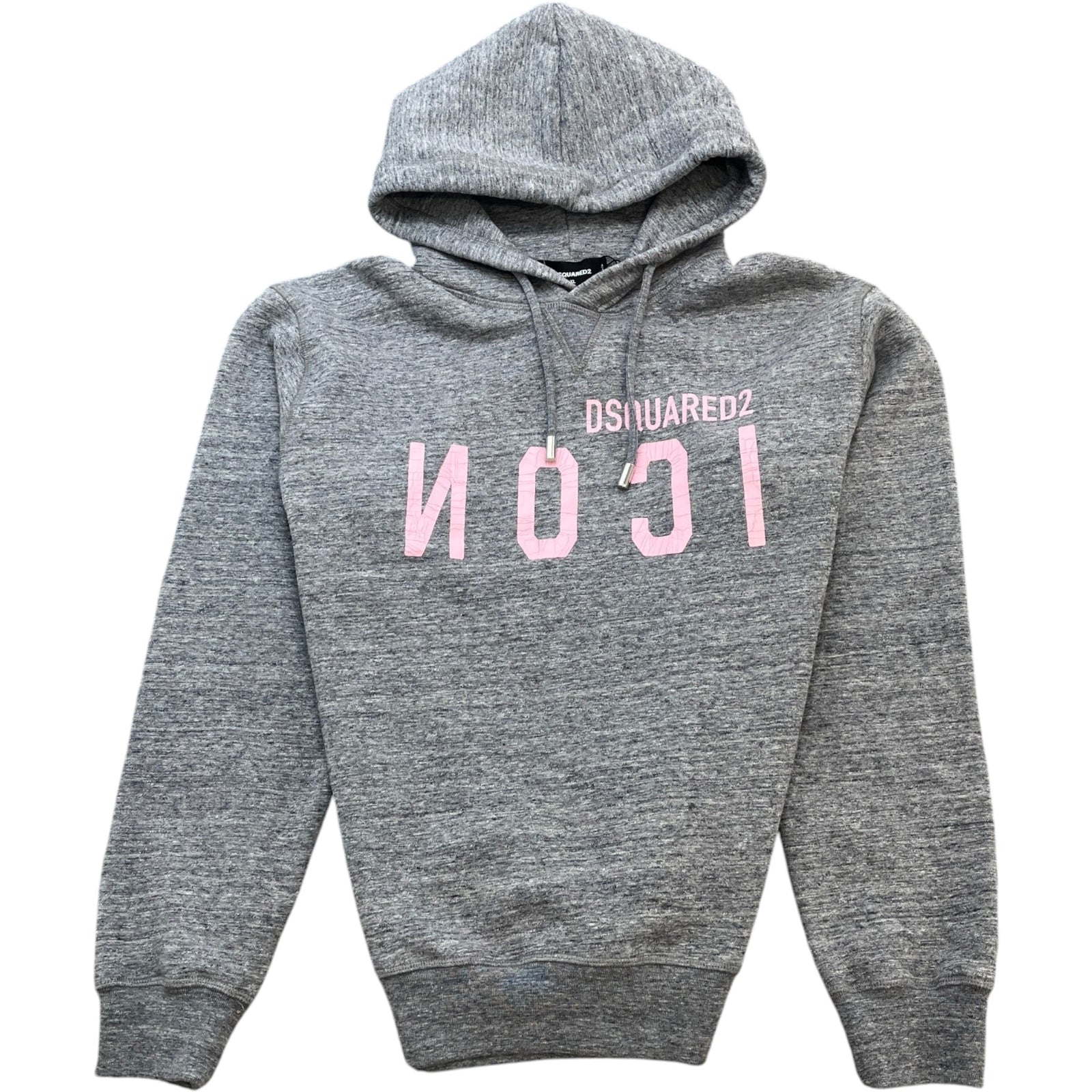 Men's Icon Cracked Logo Hoodie Grey Size XL - Photo 1