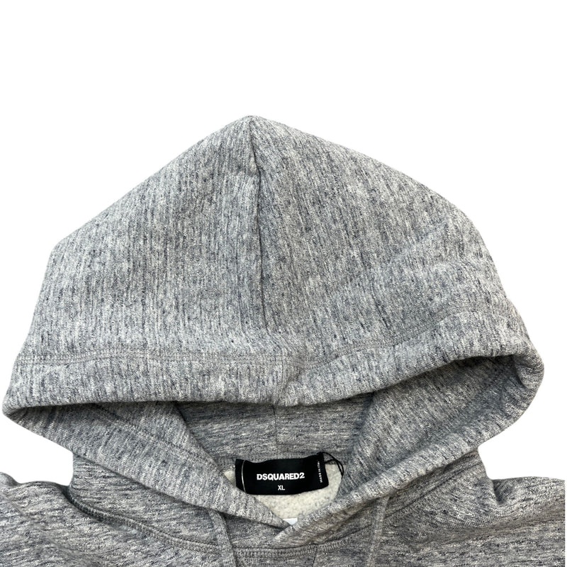 Men's Icon Cracked Logo Hoodie Grey Size XL