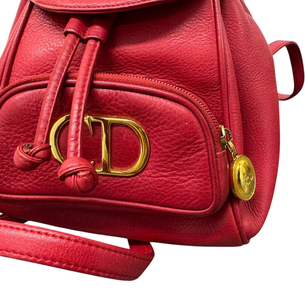 Women's CD Logo Mini Backpack Red - Photo 7