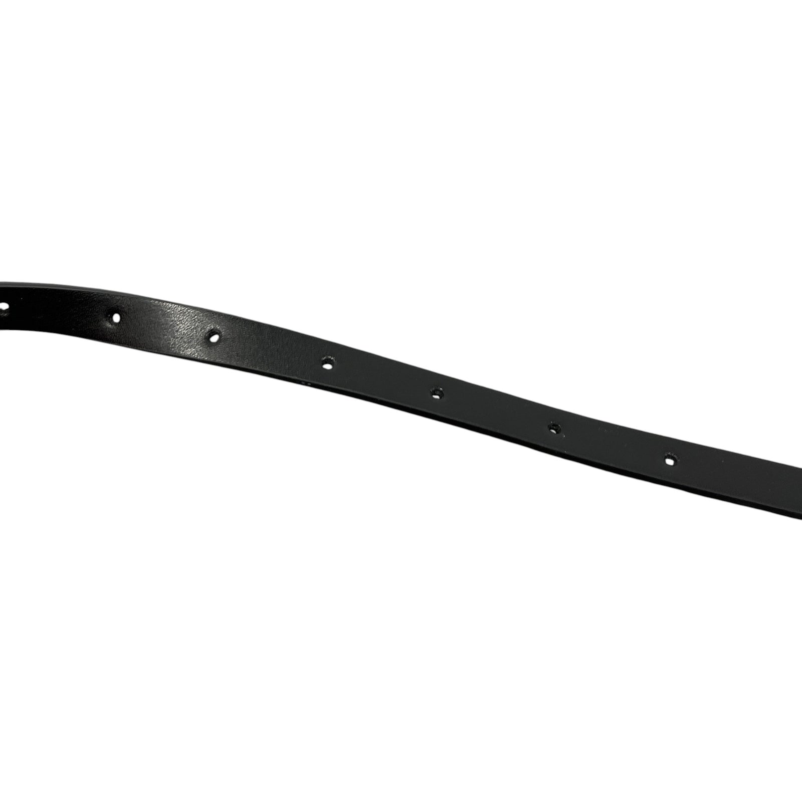 Women's Leather Belt Black Size S - Photo 6
