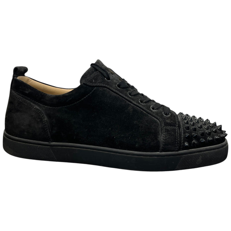 Men's Suede Junior Spikes Low Trainers Black Size UK 11 / EU 45