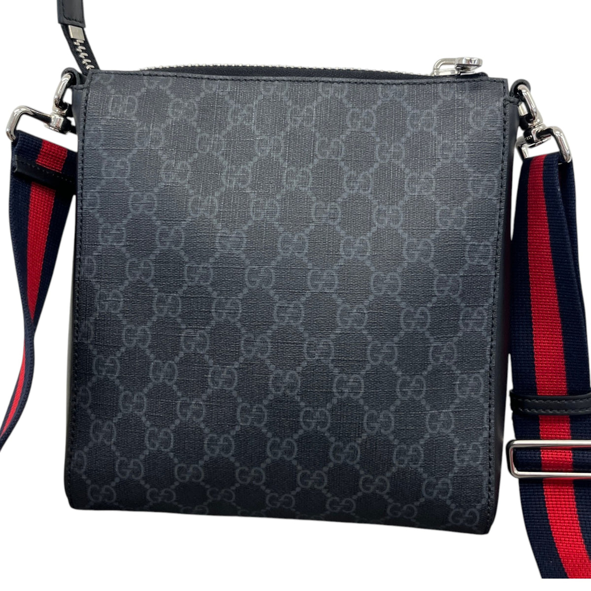 Men's GG Supreme Messenger Bag Black - Photo 3