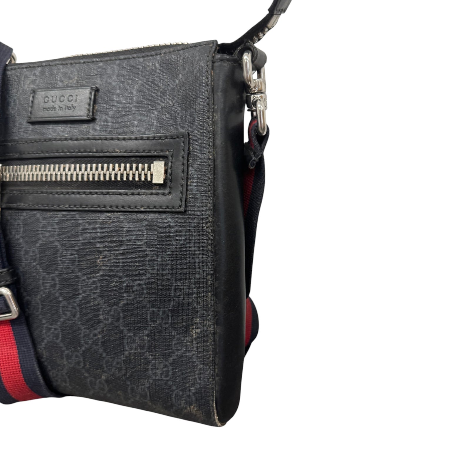 Men's Gg Supreme Messenger Bag Black - Photo 4