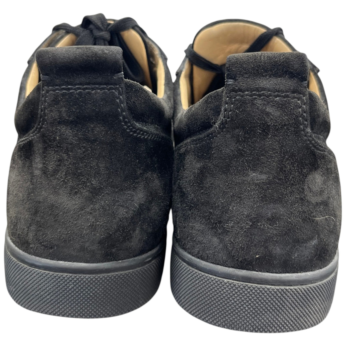 Men's Suede Junior Spikes Low Trainers Black Size UK 11 / EU 45 - Photo 7