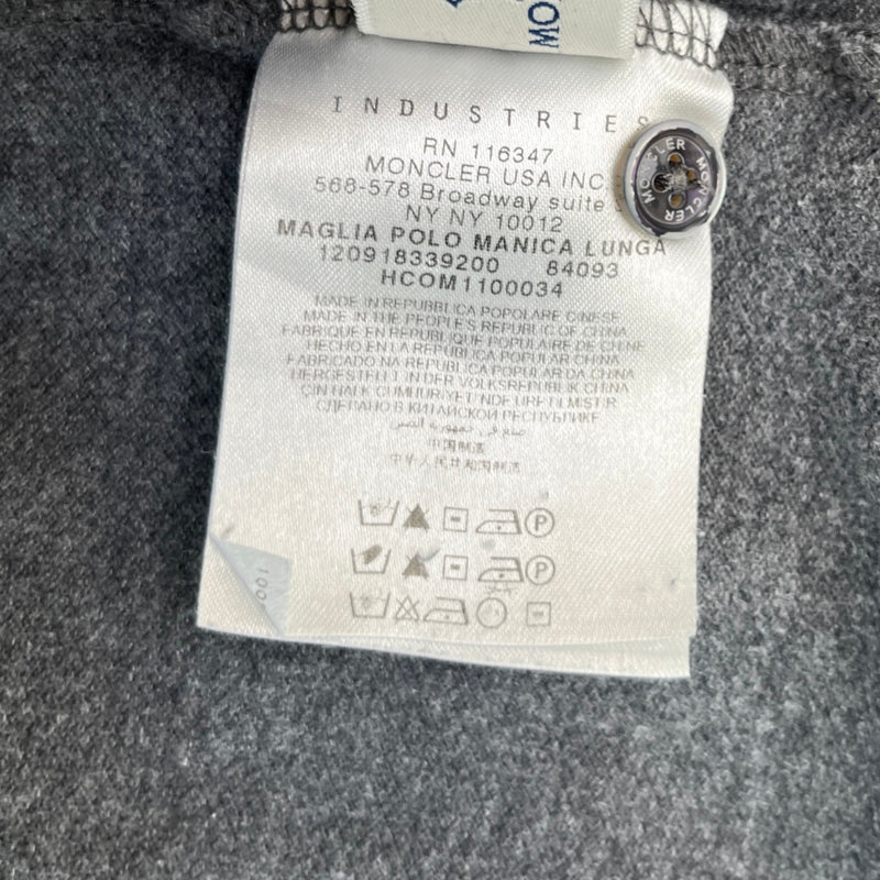 Men's Maglia Polo Shirt Grey Size L
