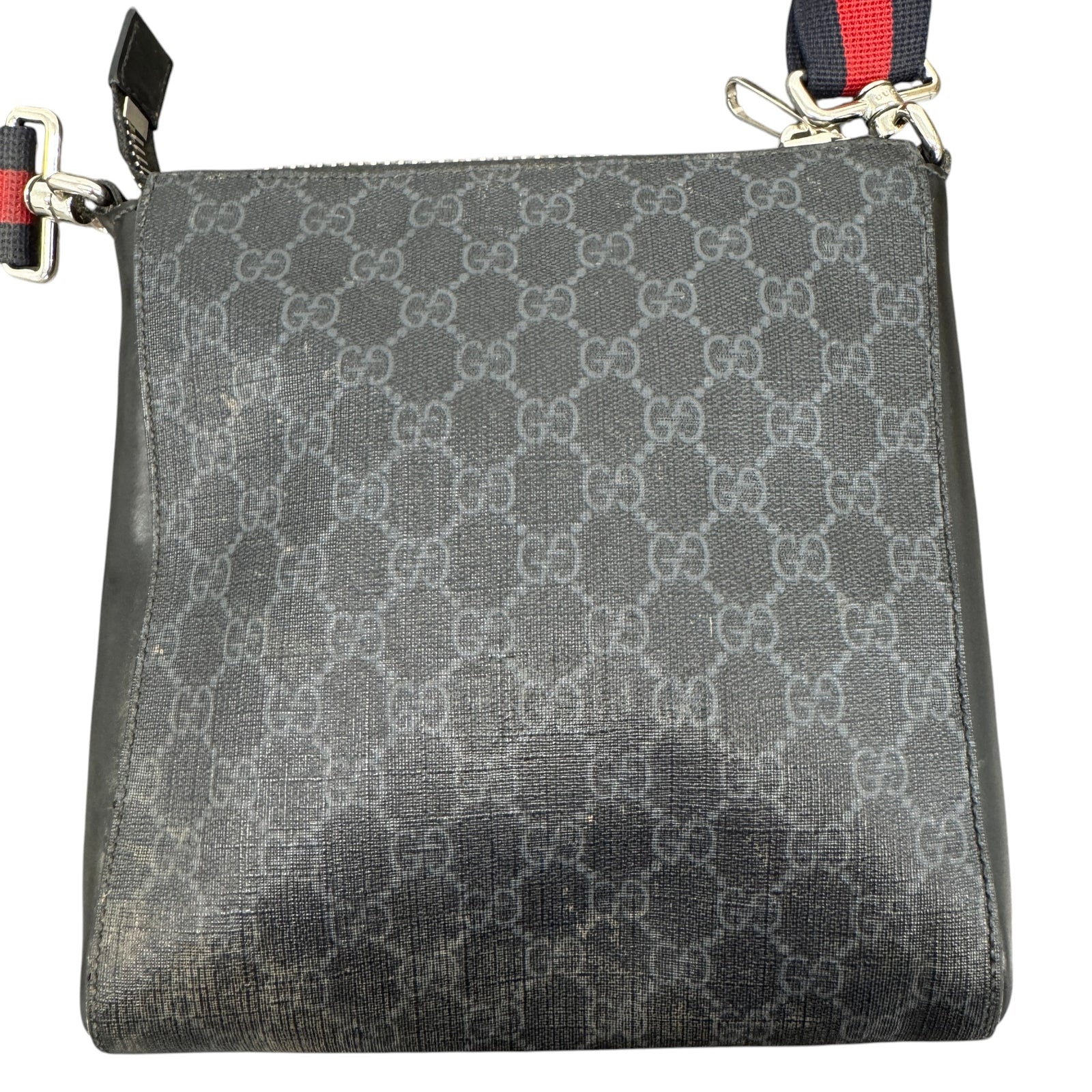 Men's Gg Supreme Messenger Bag Black - Photo 3