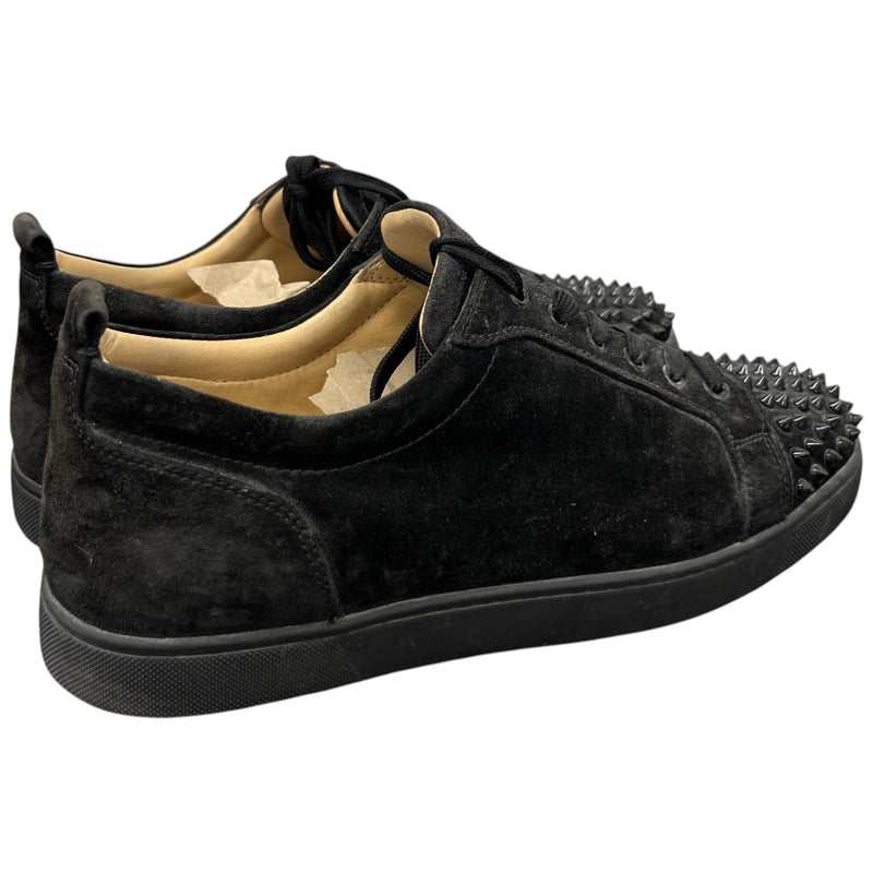 Men's Suede Junior Spikes Low Trainers Black Size UK 11 / EU 45