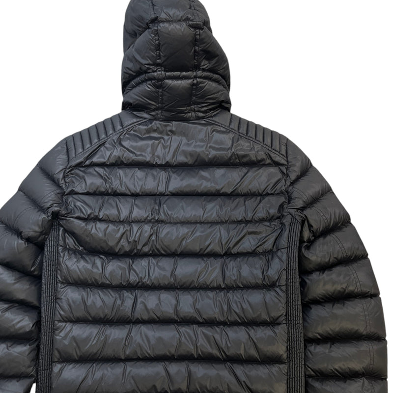 Men's Plaque Logo Down Jacket Black Size M