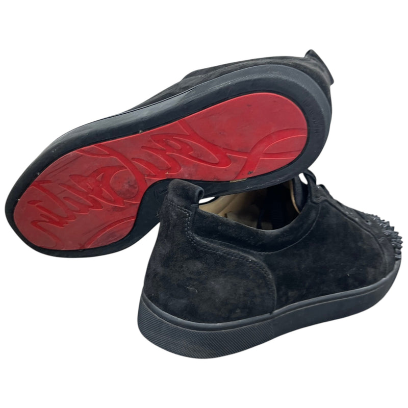 Men's Suede Junior Spikes Low Trainers Black Size UK 11 / EU 45