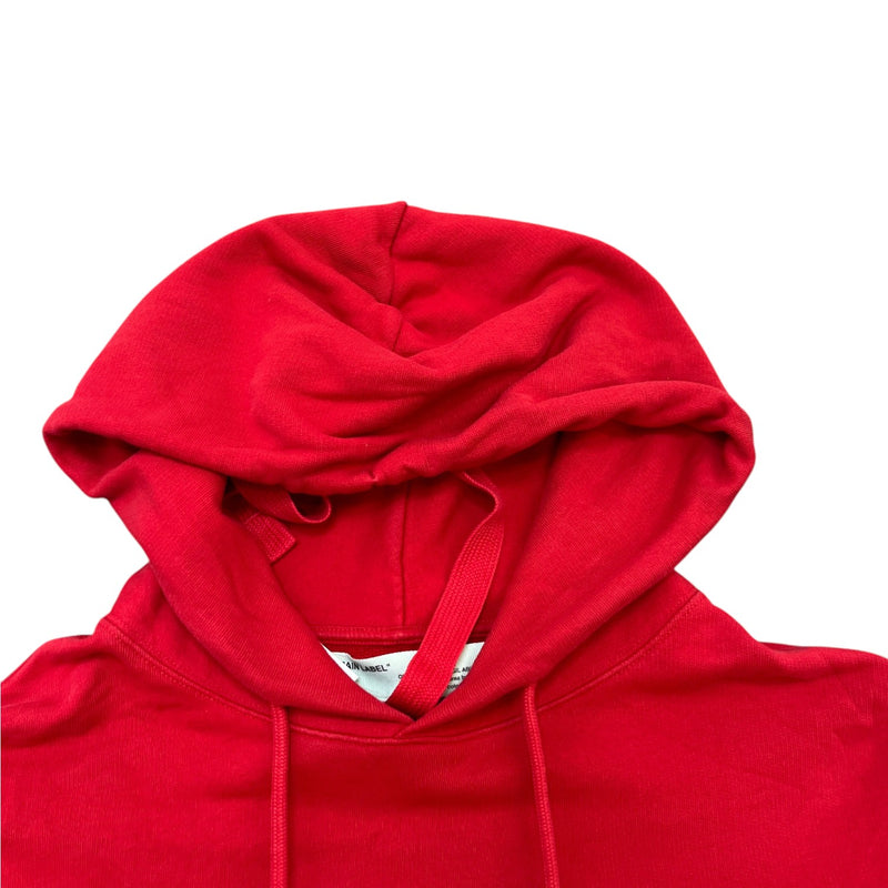 Men's Mona Lisa Print Hoodie Red Size S