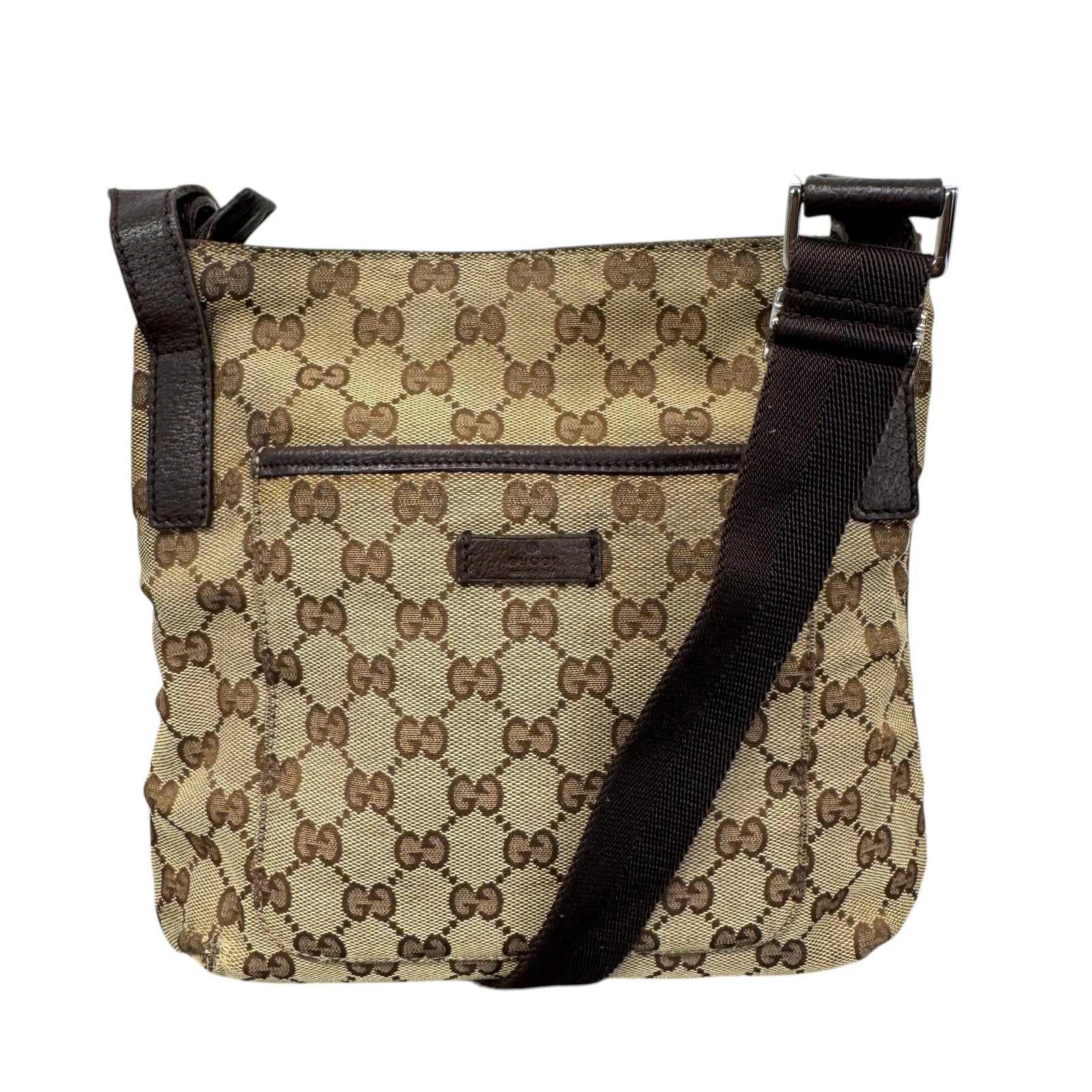 Men's Gg Supreme Messenger Bag Beige - Photo 1