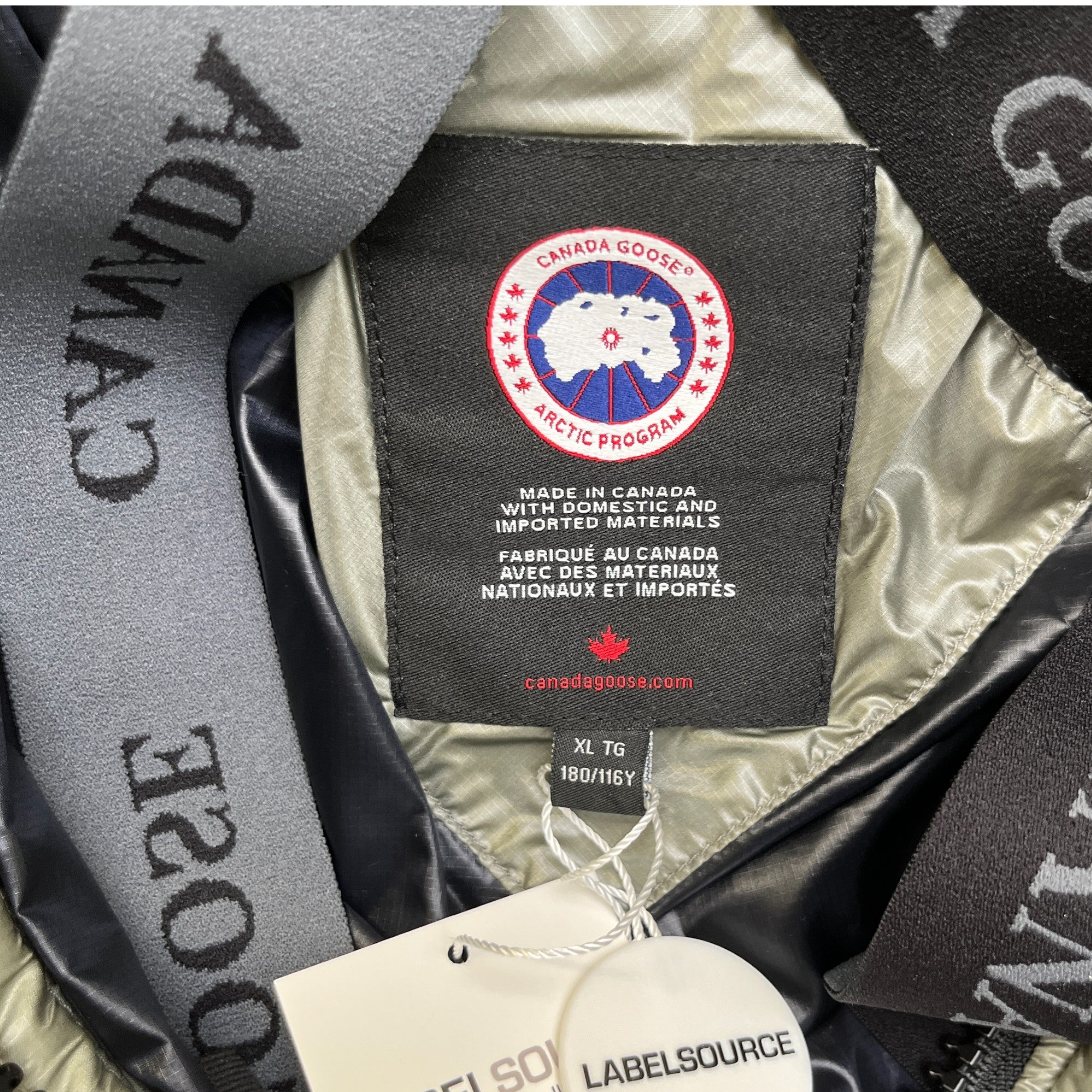 Canada Goose Tag Inside Men's Crofton Down Jacket Green Size XL