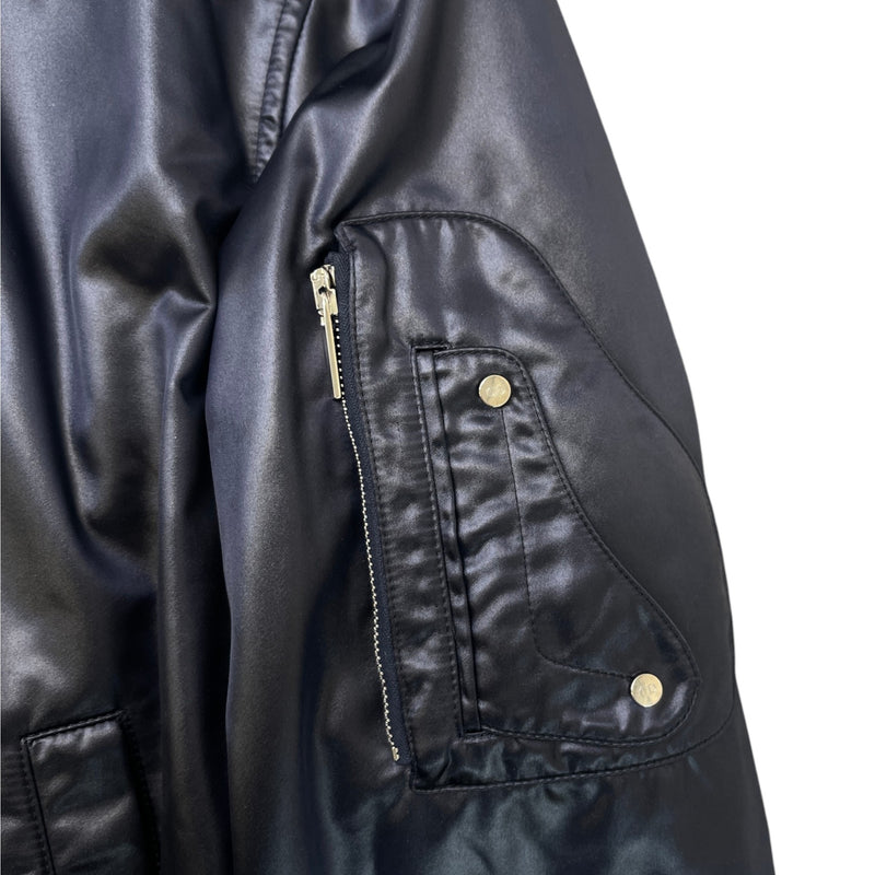 Men's X Stussy Embroidered Bomber Jacket Black Size IT 54 / XXL