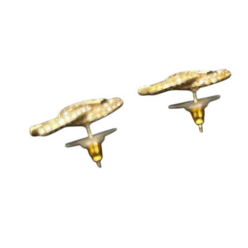 Women's Cc Diamond Earrings Gold
