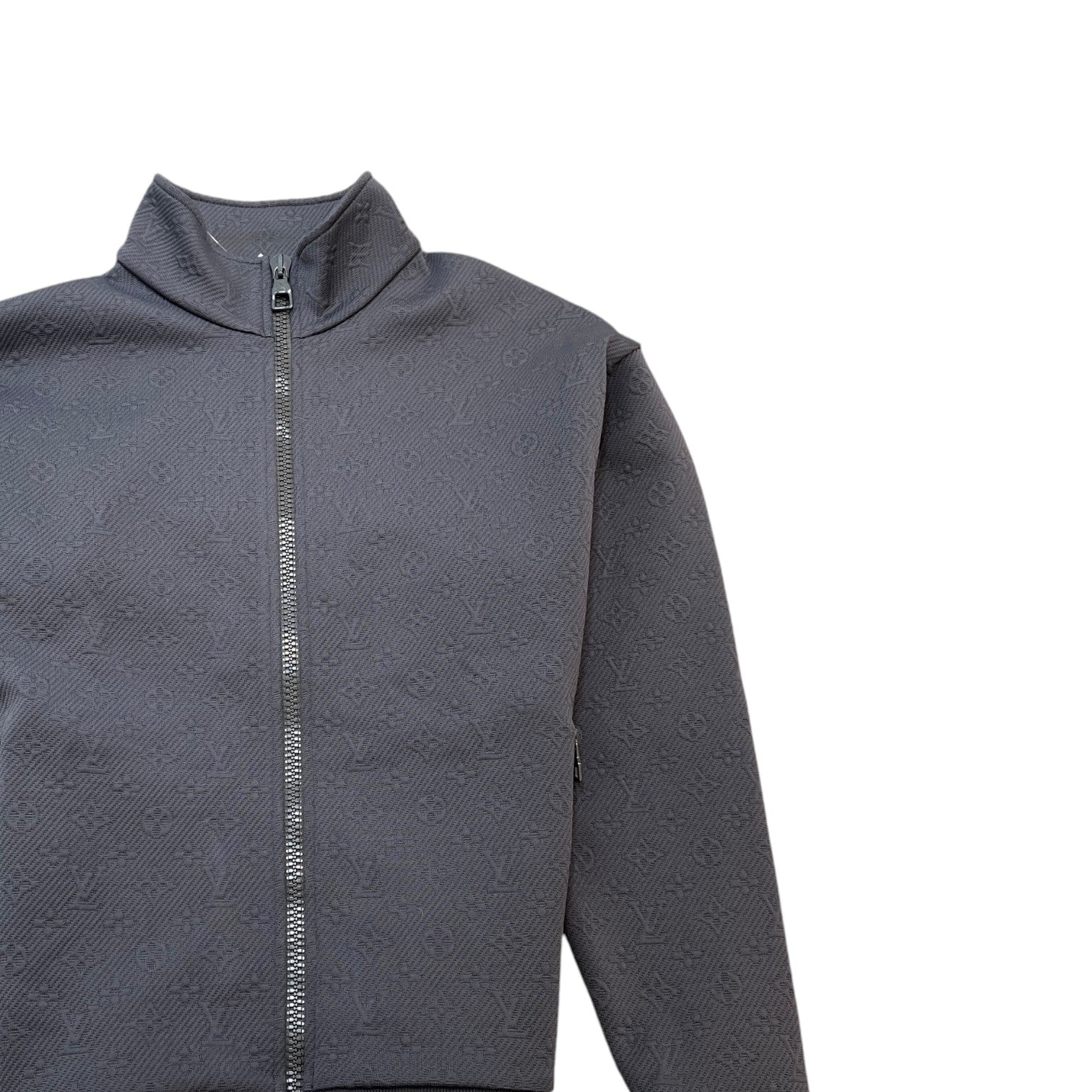 Men's Monogram French Track Jacket Grey Size M - Photo 3