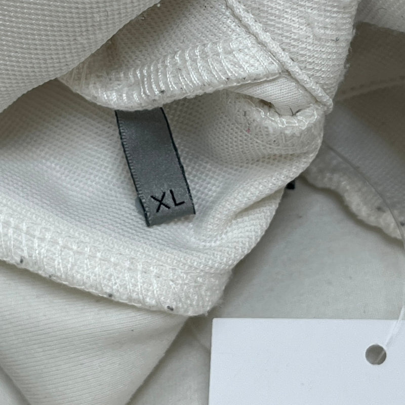 Men's Embroidered Logo Track Jacket White Size XL