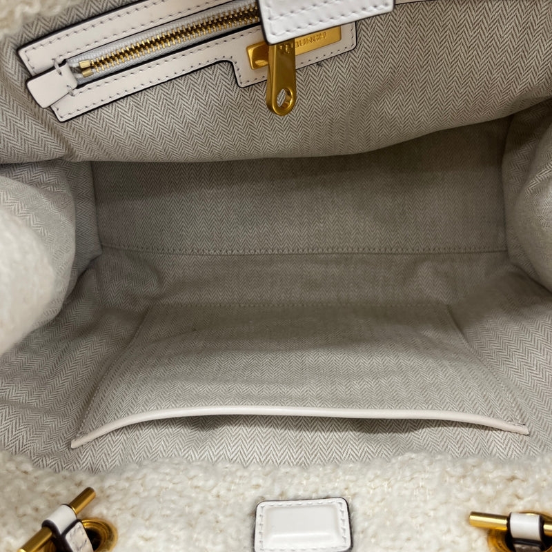 Women's Ella Bouclé Tote Bag Cream