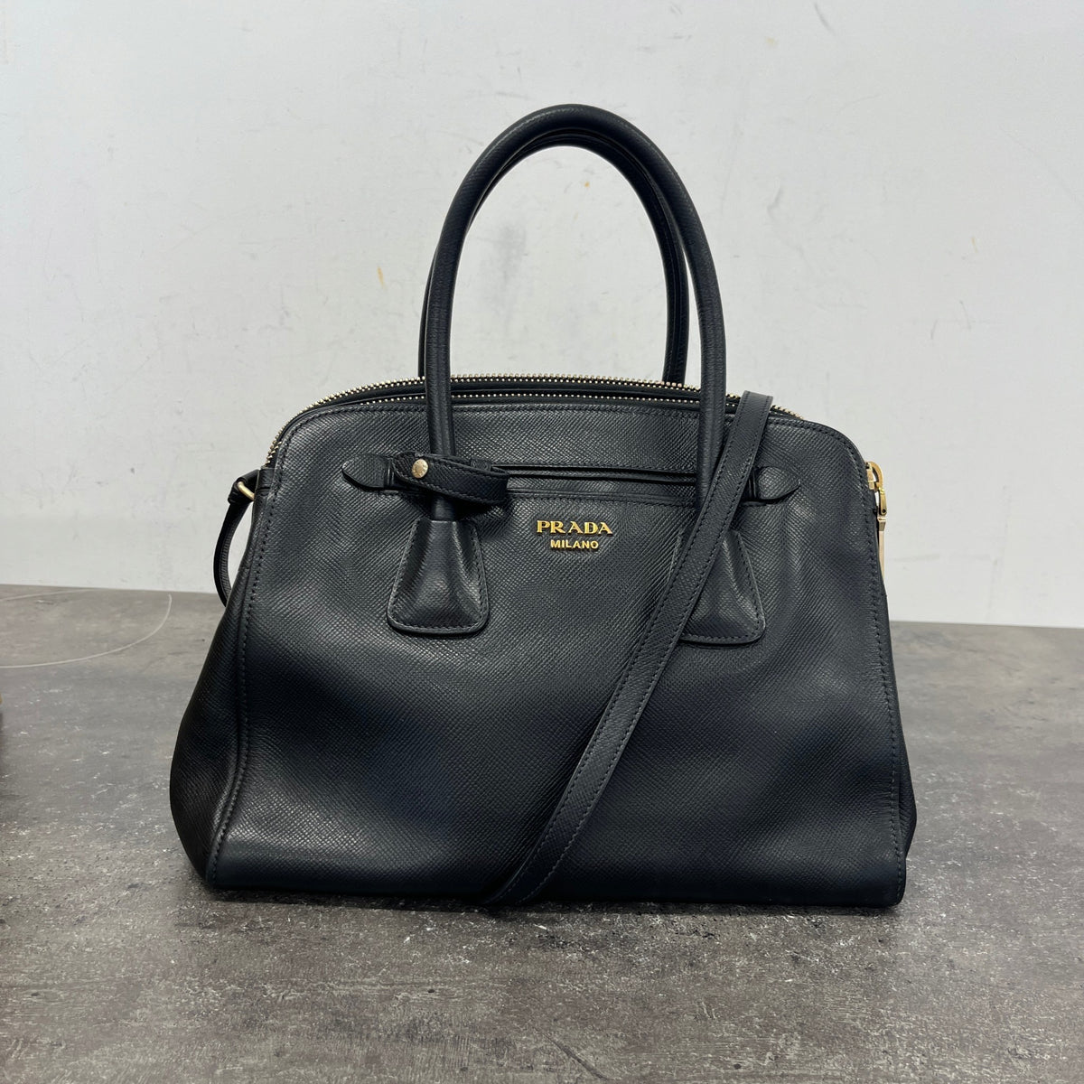 Women's Double Medium Handbag Black - Photo 13