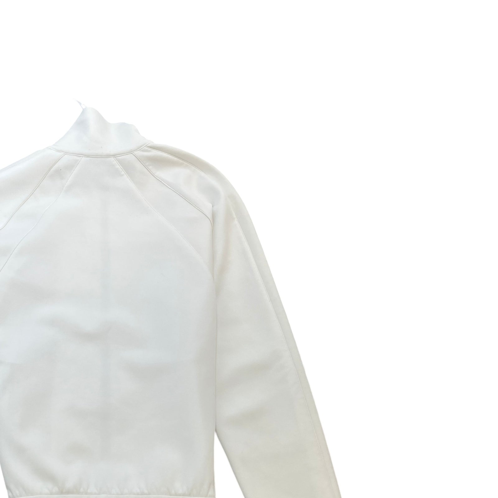Men's Embroidered Logo Track Jacket White Size XL - Photo 4