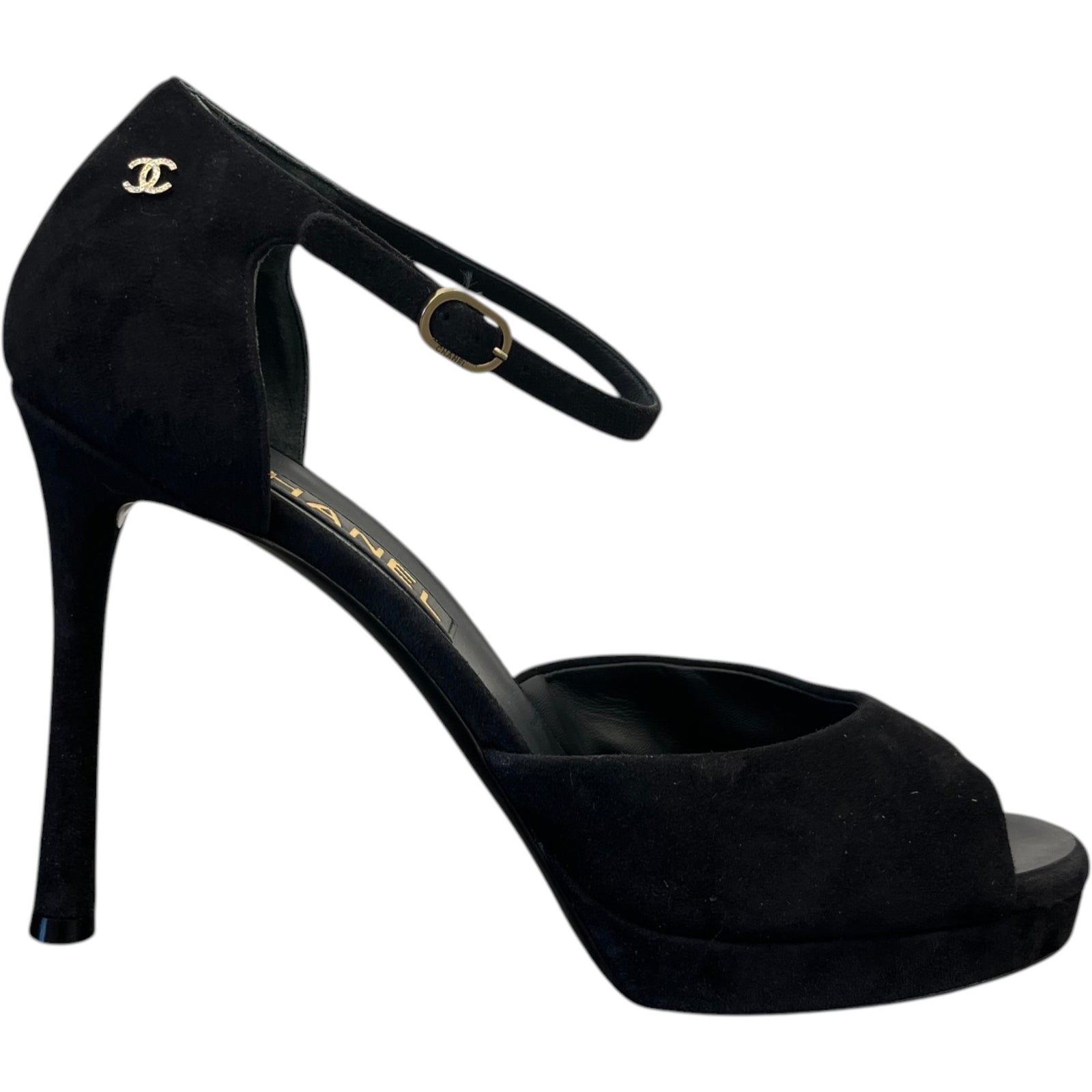 Women's Cc Logo Heels Black Size EU 40 / UK 7 - Photo 1