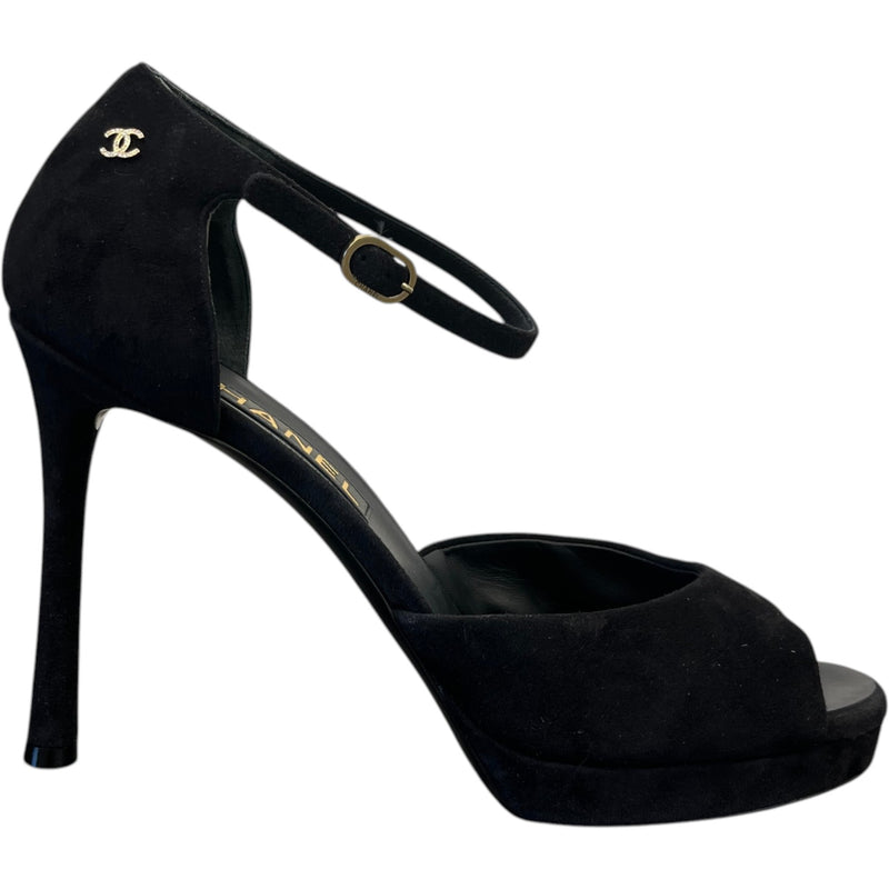 Women's Cc Logo Heels Black Size EU 40 / UK 7