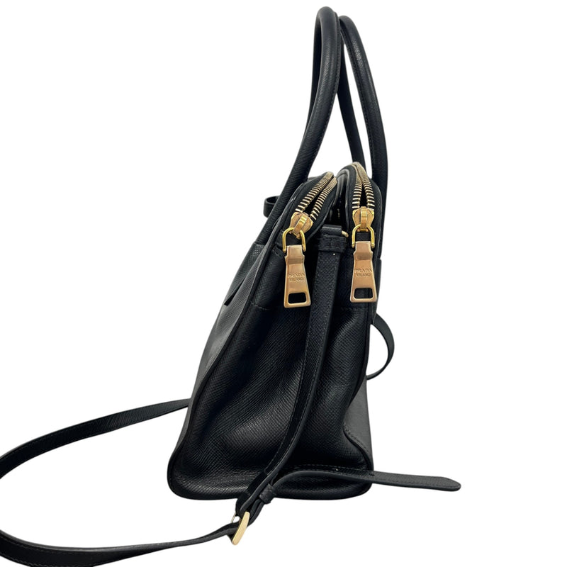Women's Double Medium Handbag Black