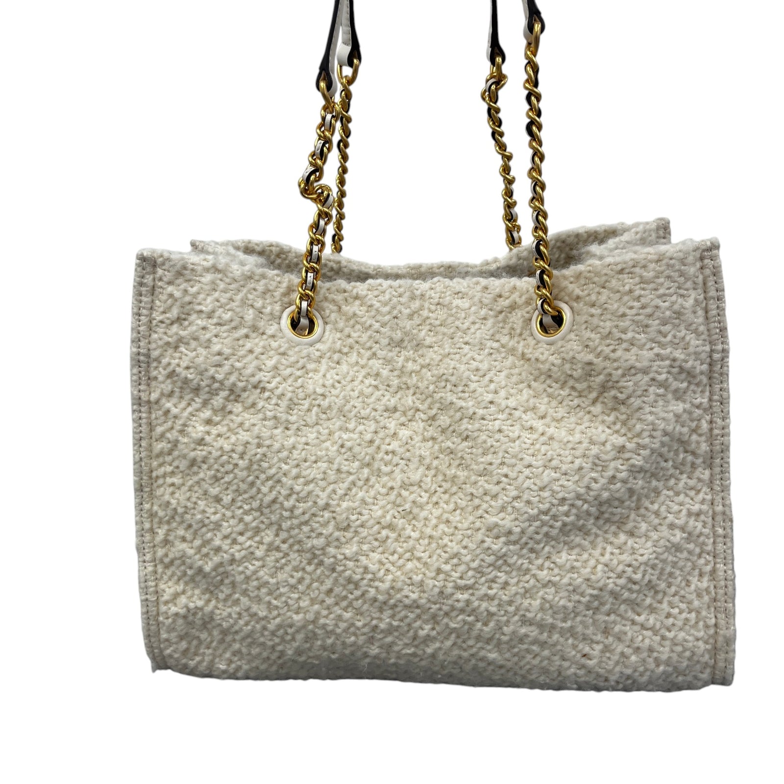 Women's Ella Bouclé Tote Bag Cream - Photo 2